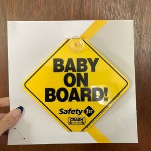 Baby On Board Car Sign - NEW